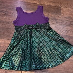 Beautiful metallic green and purple dress soft and flowy
